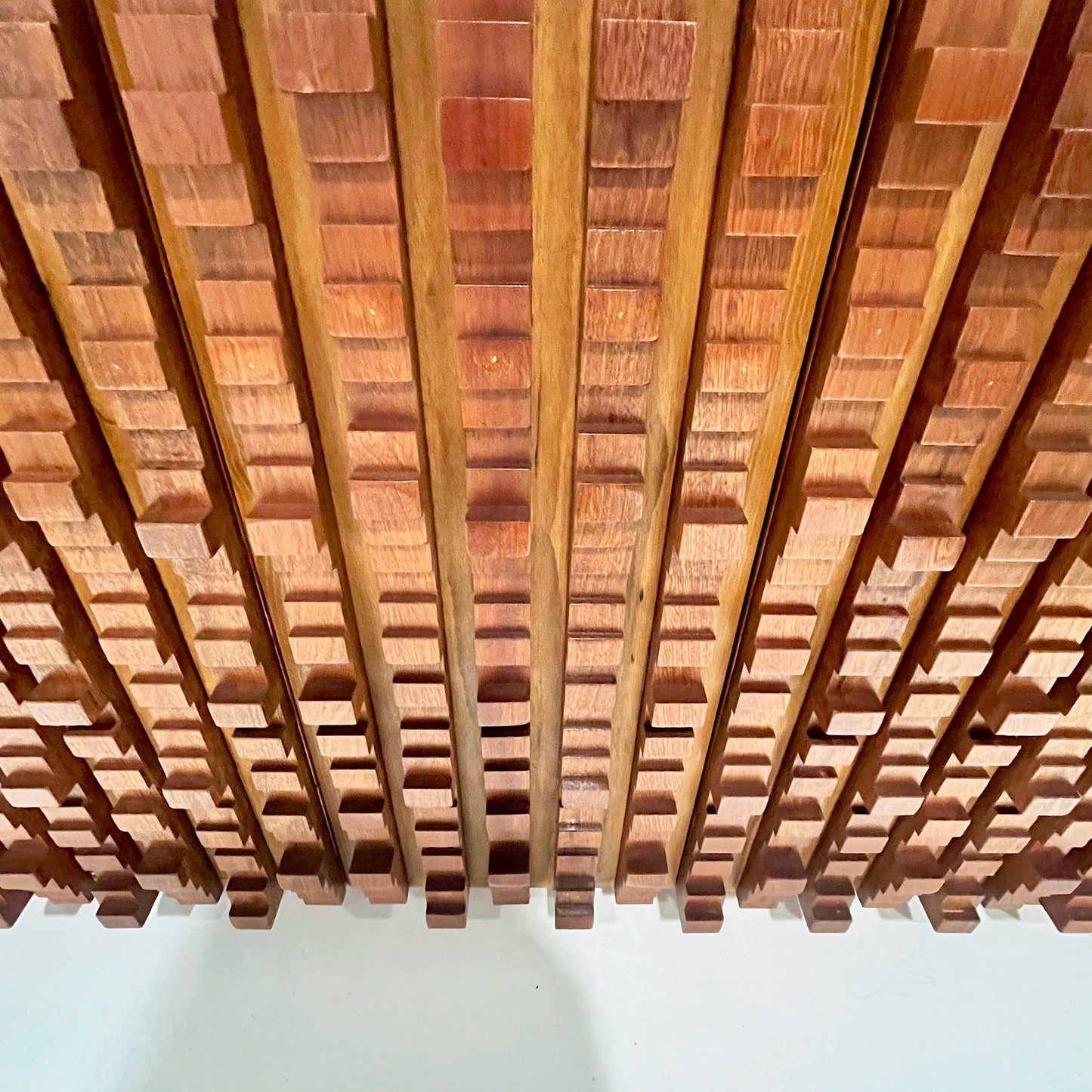 Contemporary Italian 2-Door Modern Cabinet/Sideboard in Solid Carved Beech Wood