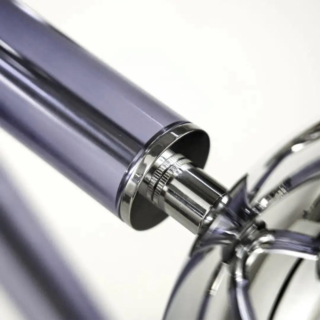 Contemporary Italian Purple Blue Glass Chrome 12-Light Modern Sputnik Chandelier