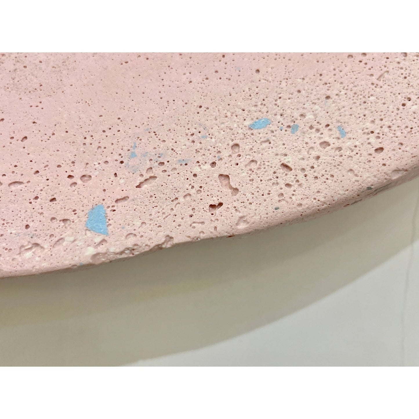 Bespoke Customizable Italian Light Pink Recycled Resin Bowl Centerpiece/Wall Art
