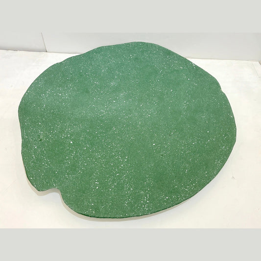 Bespoke Customizable Italian Meadow Green White Resin Bowl Centerpiece/Art Wall