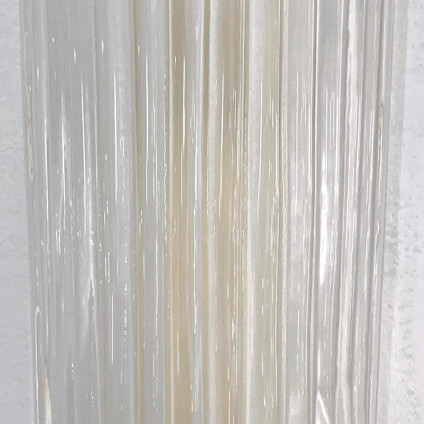 Modern Italian Art Deco Design Iridescent Frosted White Murano Glass Sconces
