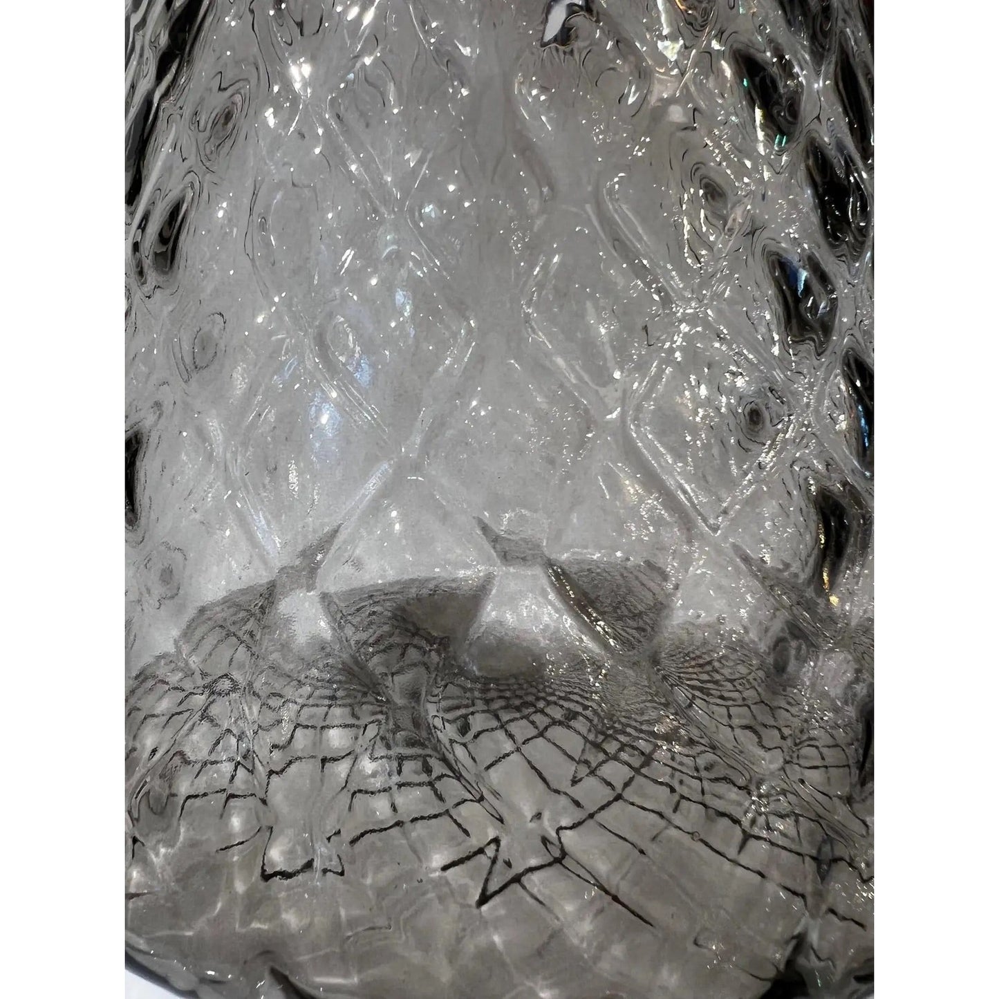 Italian Modern Wireless Dimmable White Gray Glass Portable Table Lamp/Lit Vase