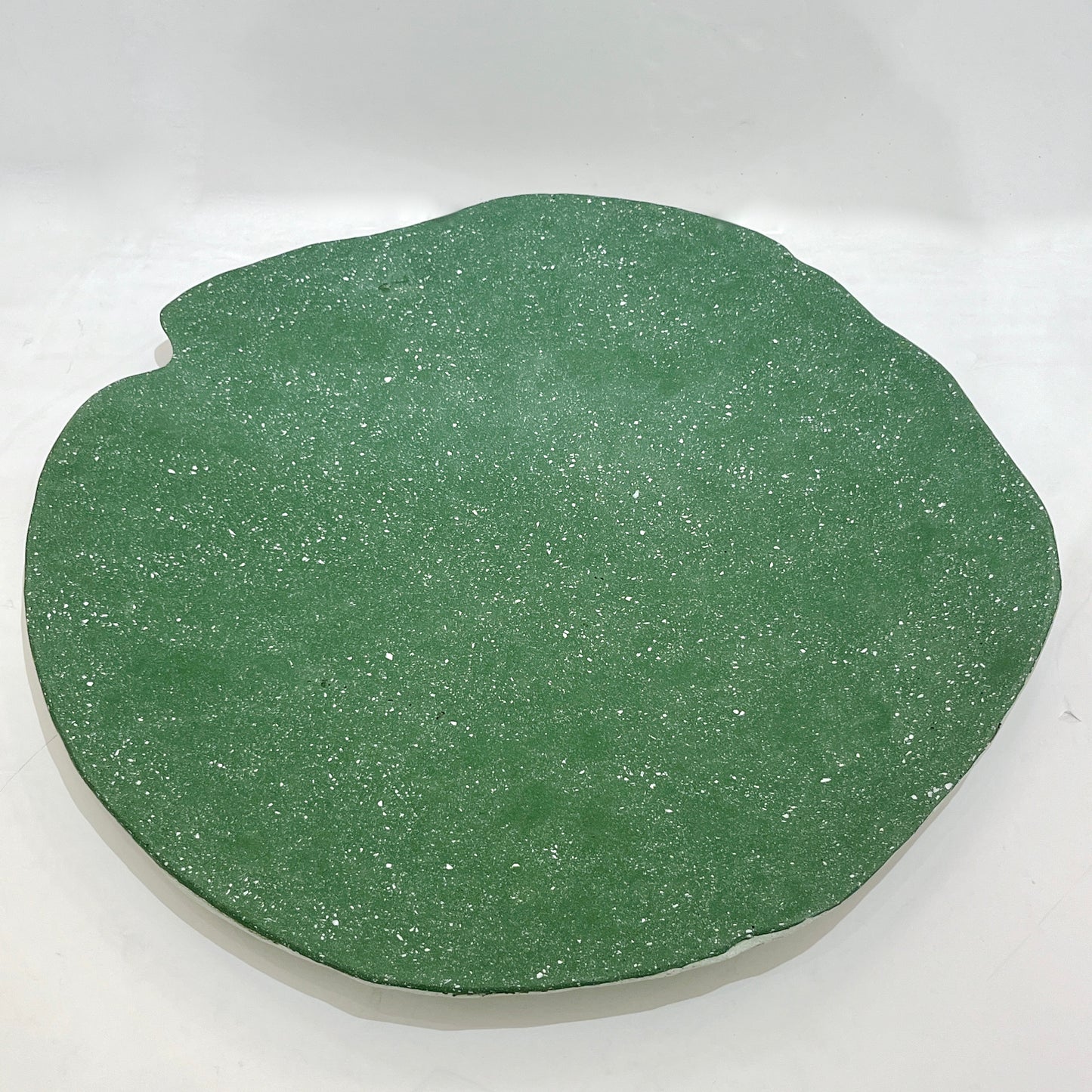 Bespoke Customizable Italian Meadow Green White Resin Bowl Centerpiece/Art Wall