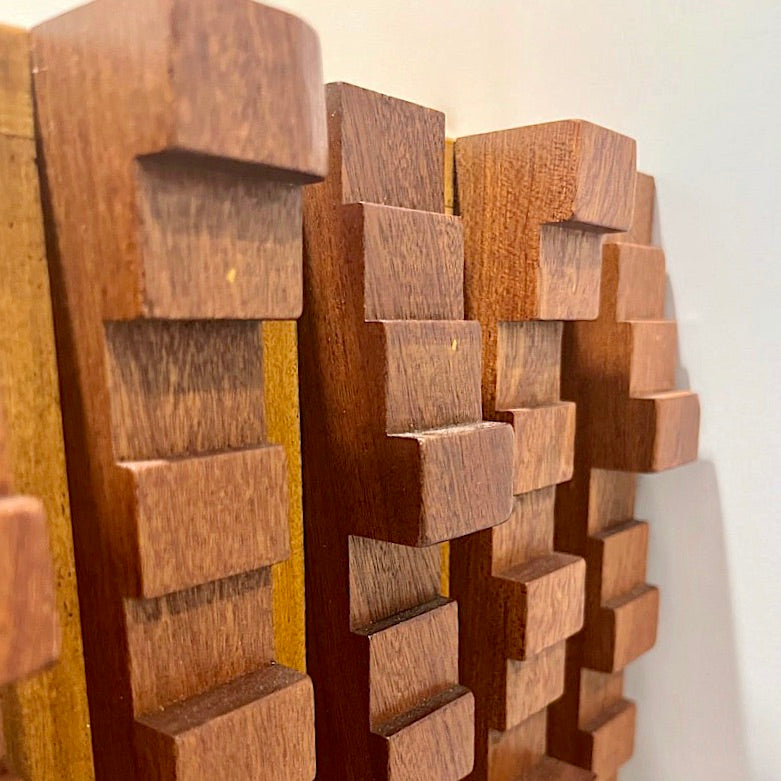 Contemporary Italian 2-Door Modern Cabinet/Sideboard in Solid Carved Beech Wood