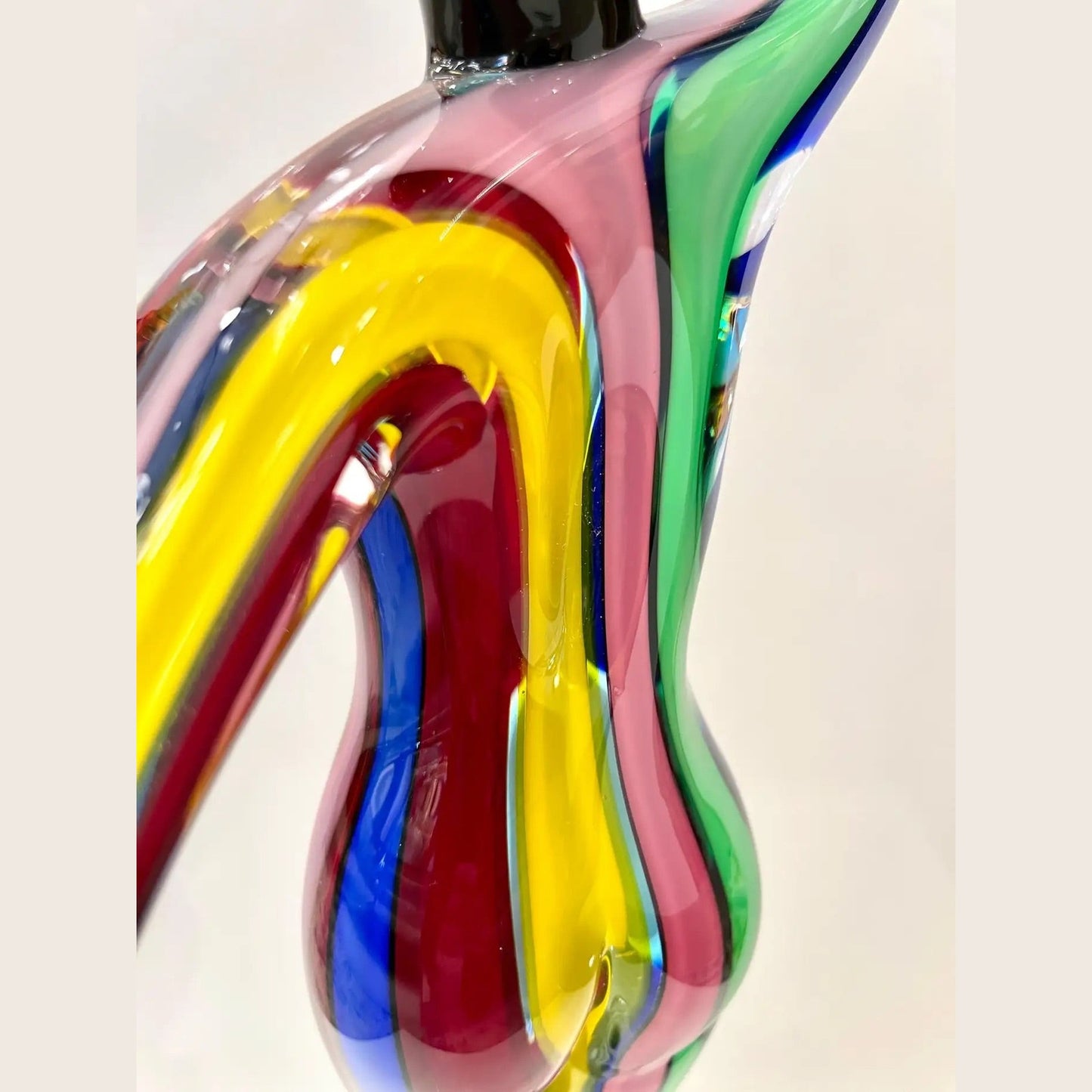 1980s Italian Colorful Murano Glass Set 3 Ballet Dancers for Cosulich Interiors