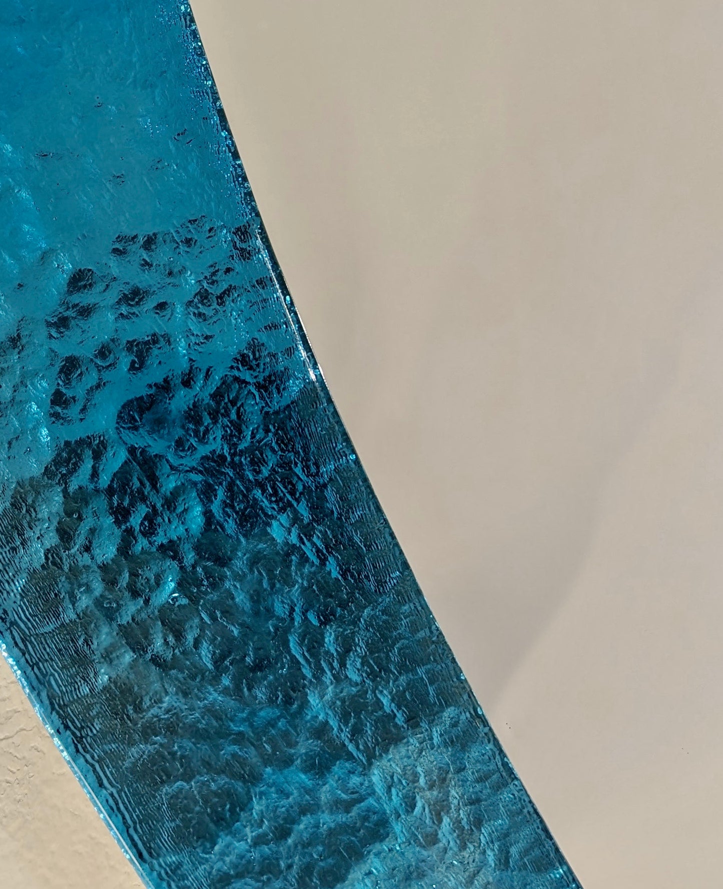 Bespoke Contemporary Italian Memphis Design Gold Turquoise Murano Glass Mirror