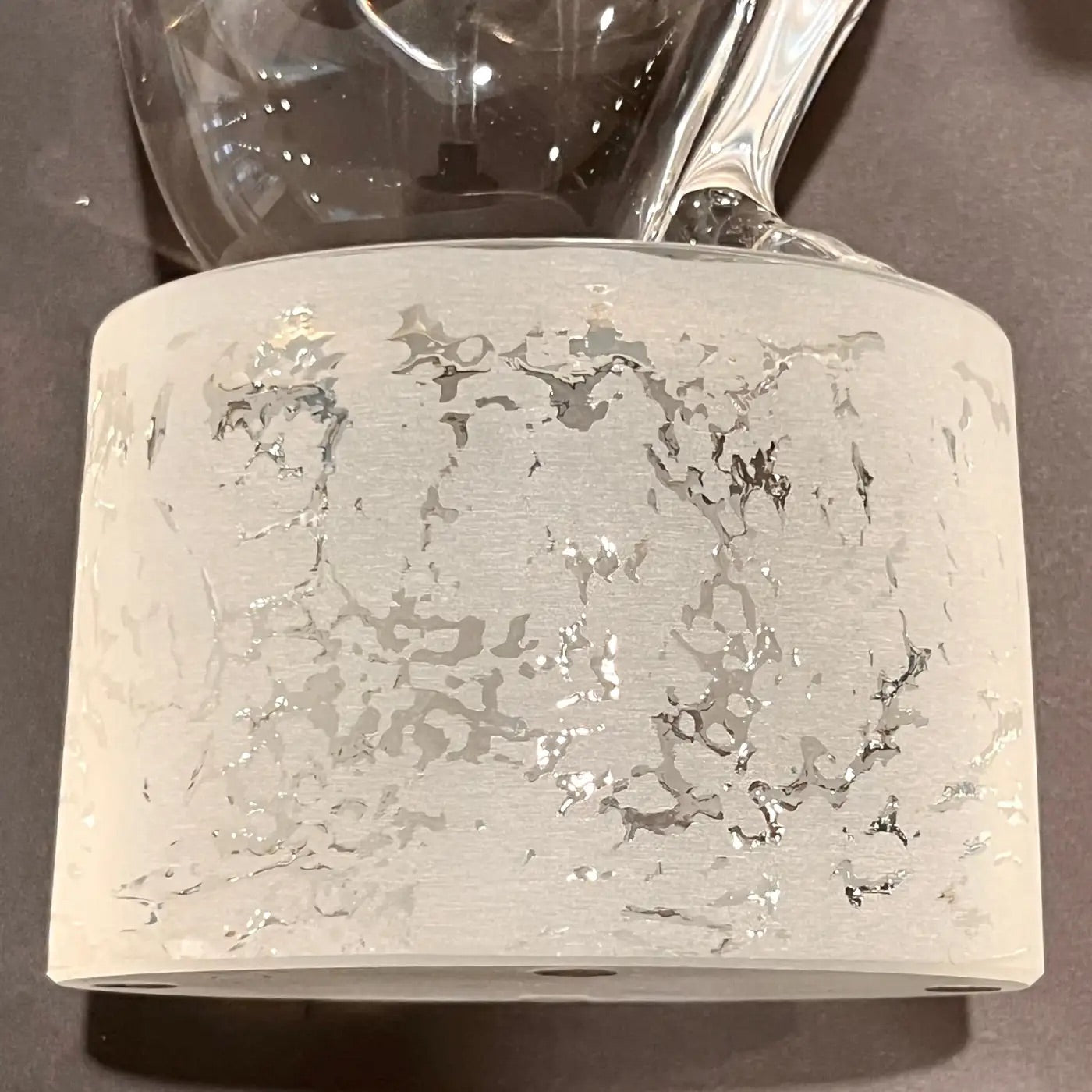 Italian Vintage Pair of Minimalist Crystal Murano Glass Sculptures Man and Woman