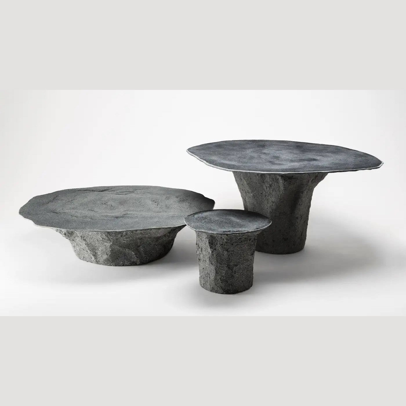 Italian Designer Modern Organic Texture Customizable Mustard Yellow Coffee Table