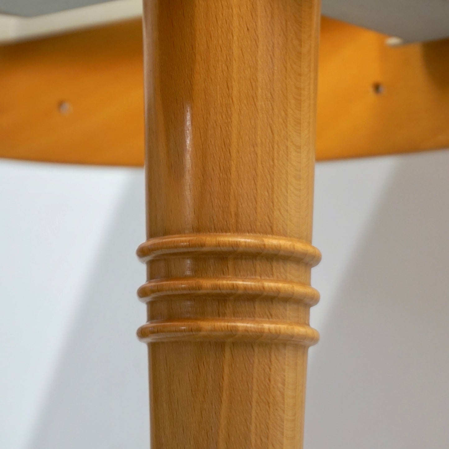 1970 French Pair of Birch Wood and Acrylic Table Lamp for Barcelona Hilton Hotel