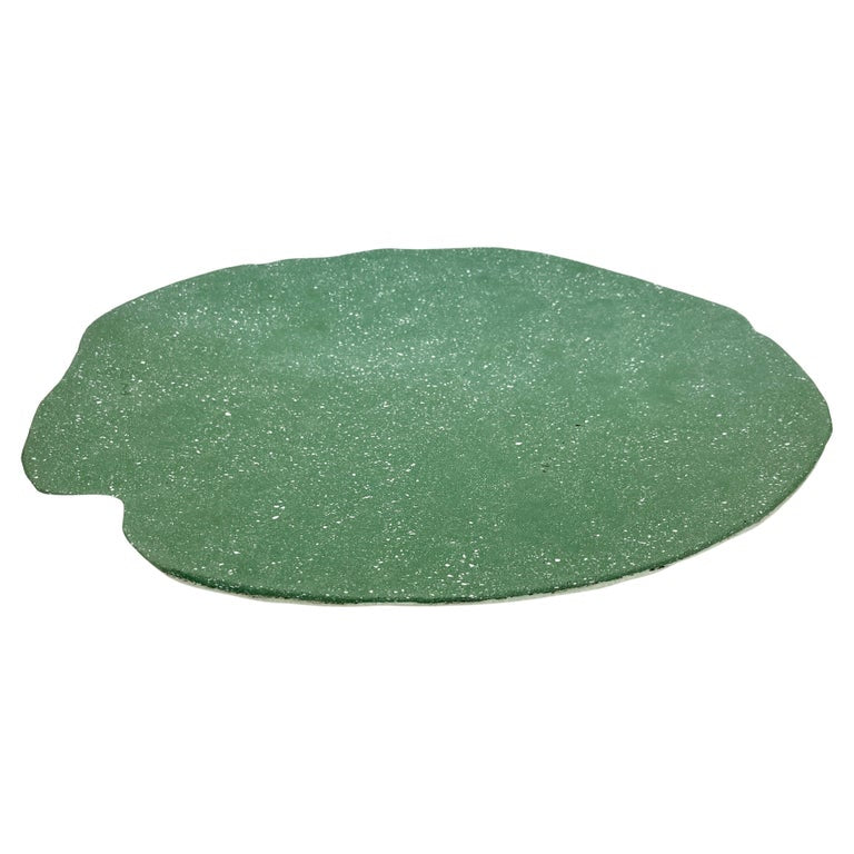 Bespoke Customizable Italian Light Blue Recycled Resin Bowl Centerpiece/Wall Art