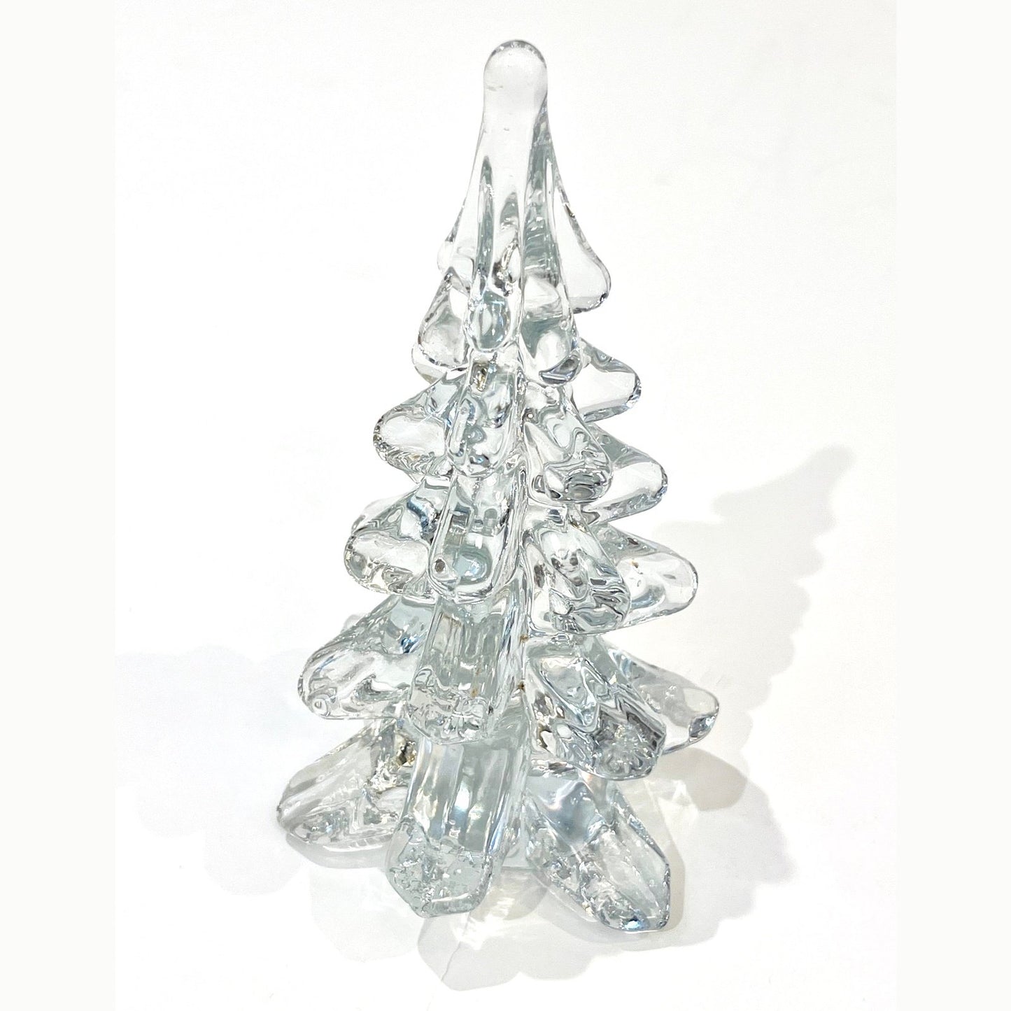 Late 1970s Sweden Vintage FM Ronneby Crystal Glass Tree Modernist Sculpture