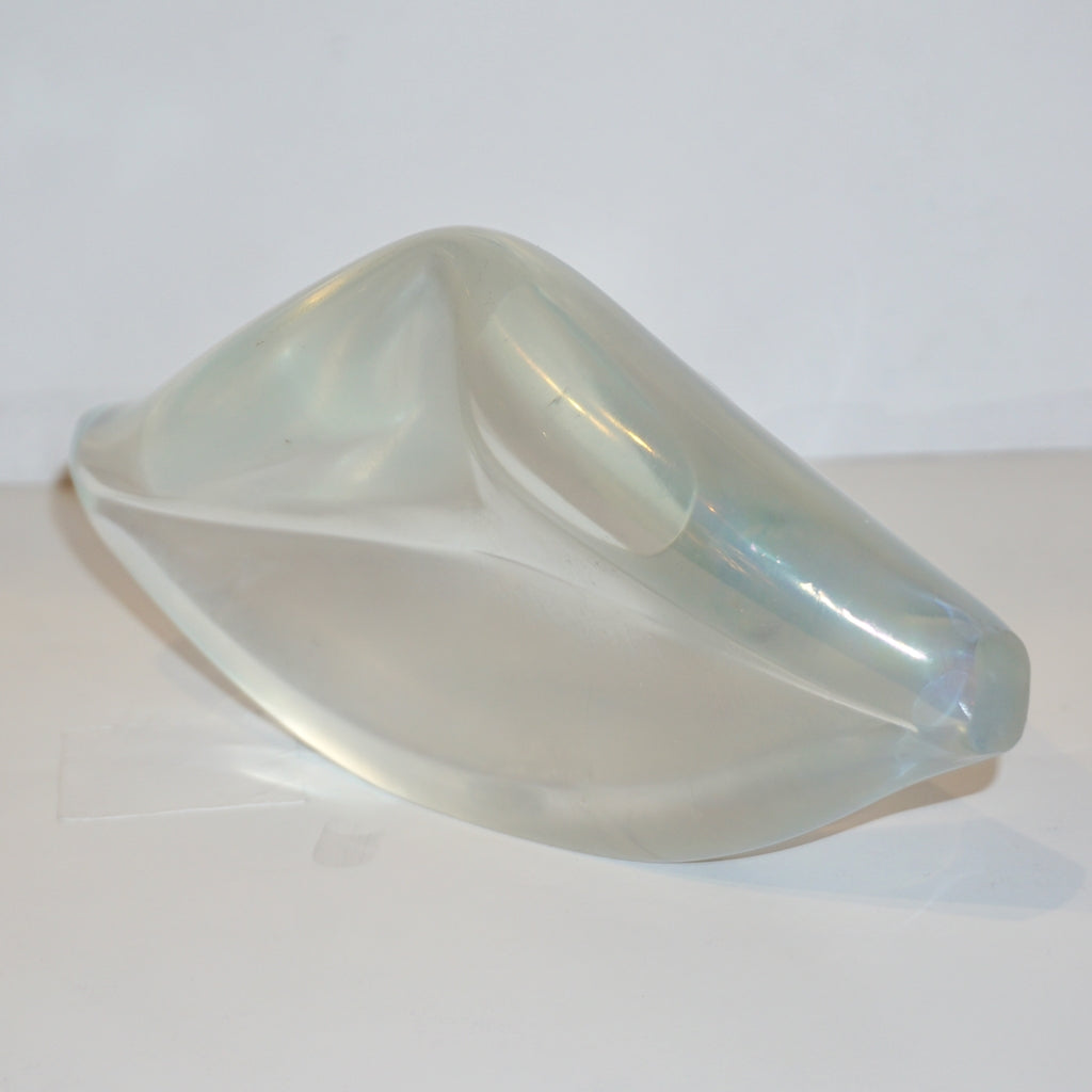 Contemporary Italian Crystal Murano Glass Lips Decorative Art Modern Sculpture