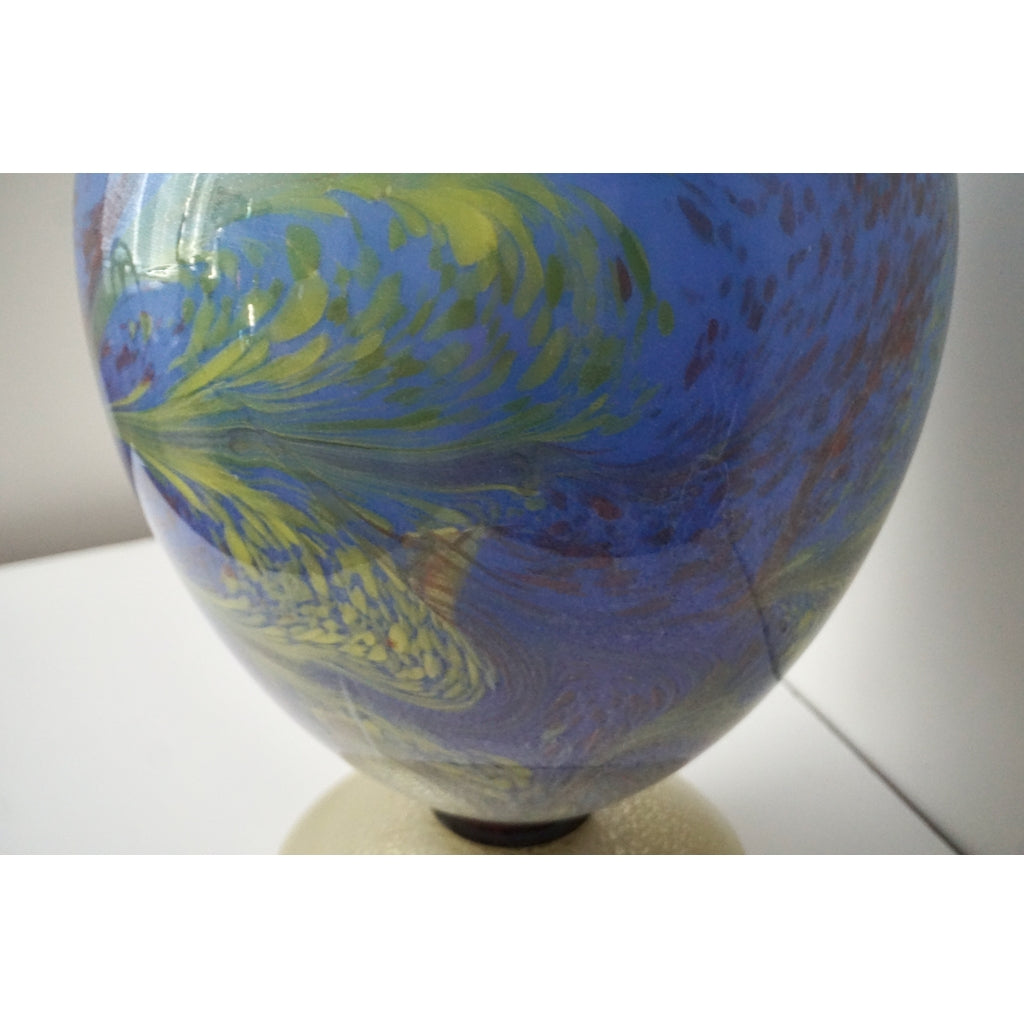 Rare Vintage Colored Murano Glass Lamp