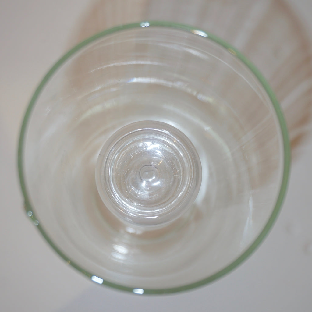 1970s Leucos Italian Design Crystal Clear Murano Glass Candle Holder or Vase
