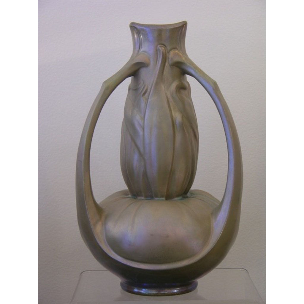 Exceptional Art Nouveau Iridescent Vase by Catteau