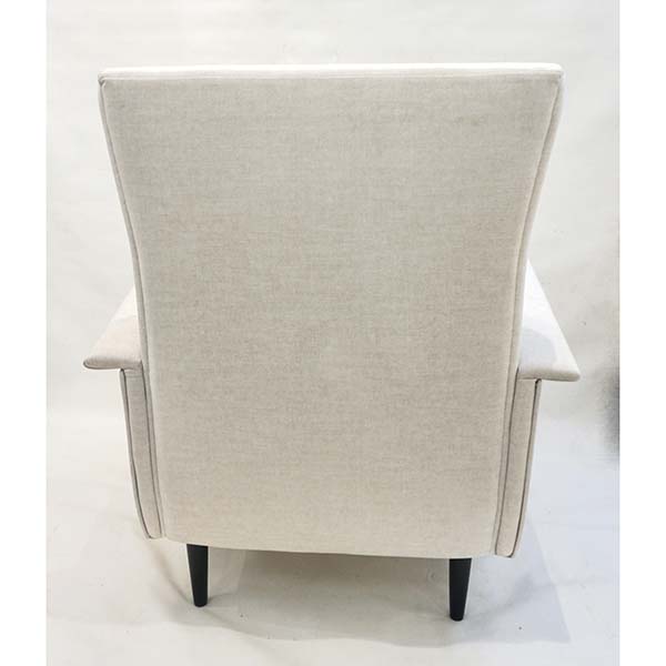 Italian Custom Pair of Modern Camel Cream Velvet Armchairs