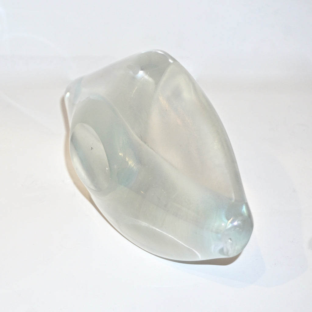 Contemporary Italian Crystal Murano Glass Lips Decorative Art Modern Sculpture