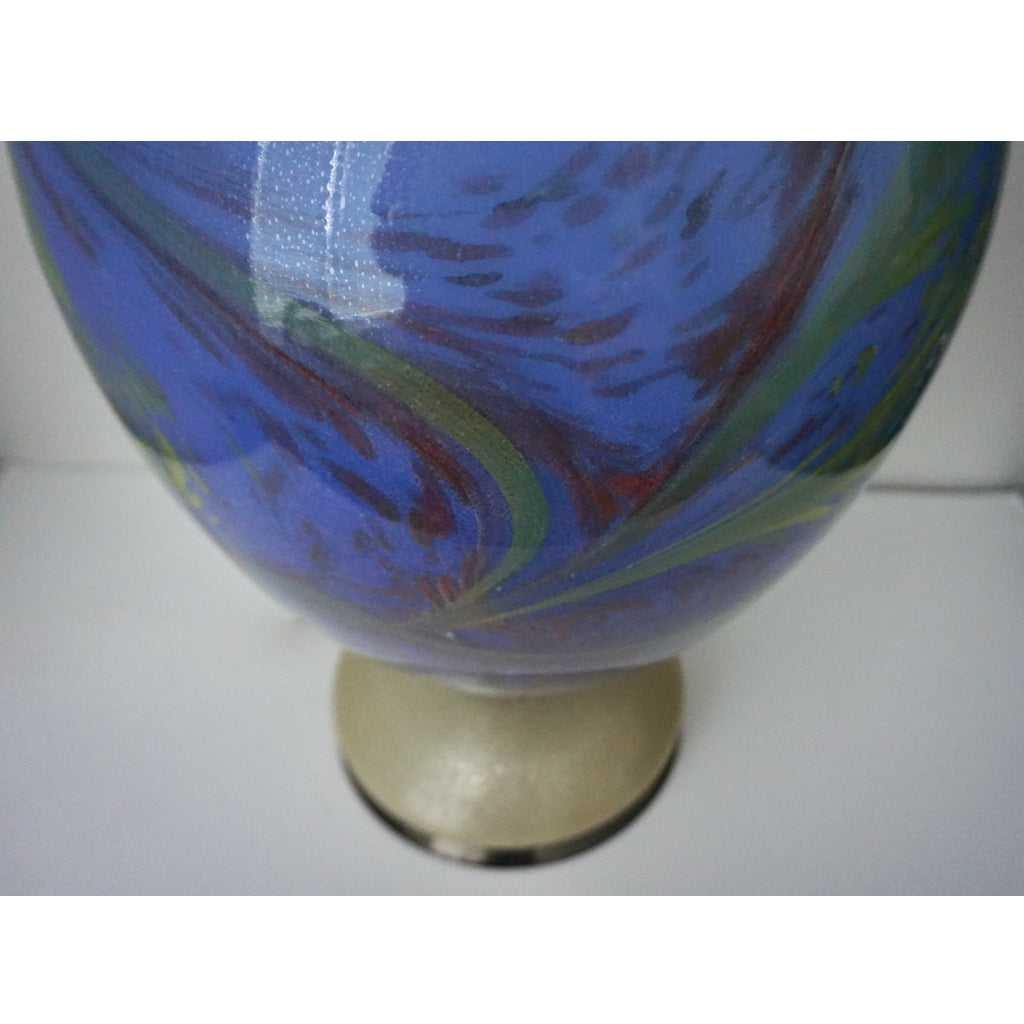 Rare Vintage Colored Murano Glass Lamp
