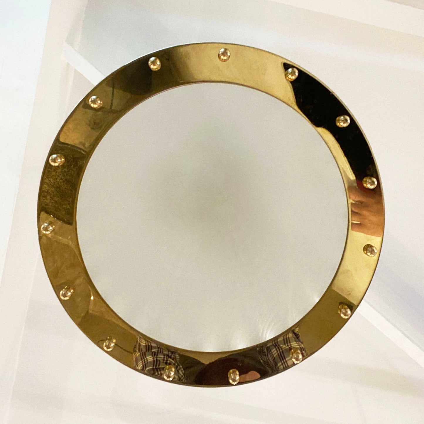 Italian Tall Crystal Twisted Murano Glass Brass Lantern Pendant / Chandelier