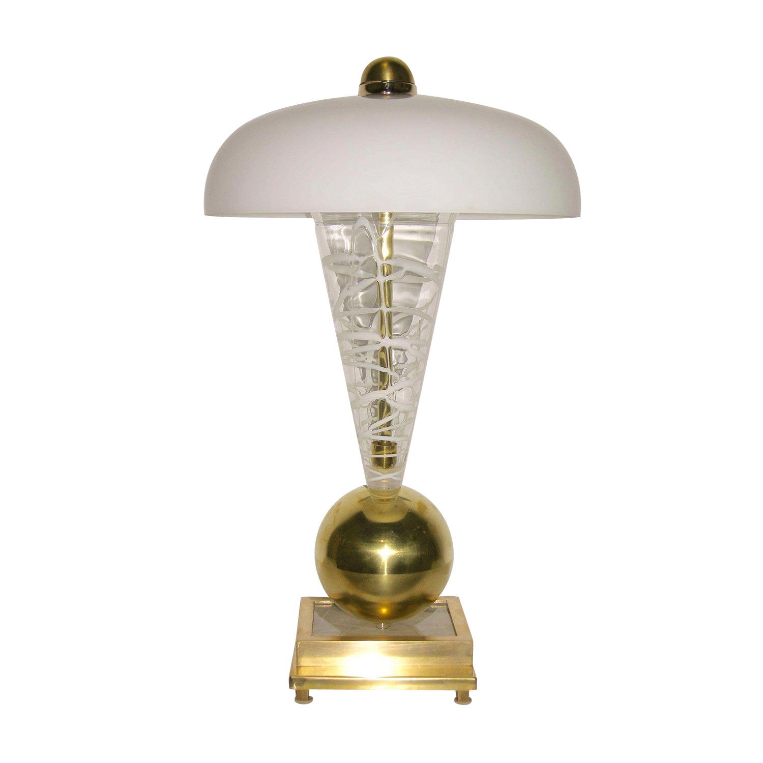 1970s Italian Murano Glass Lamp Attributed to Vistosi display picture 1