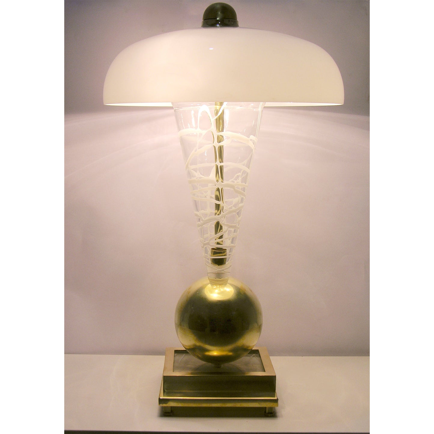 1970s Italian Murano Glass Lamp Attributed to Vistosi