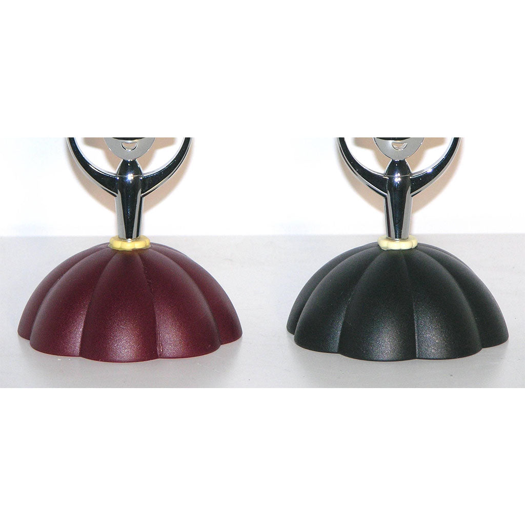Alessi Alessandro Mendini 1999 Italian Pair of Red and Blue Chrome Candlesticks