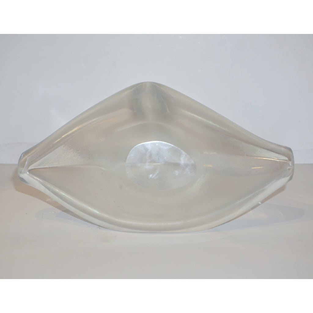Contemporary Italian Crystal Murano Glass Lips Decorative Art Modern Sculpture