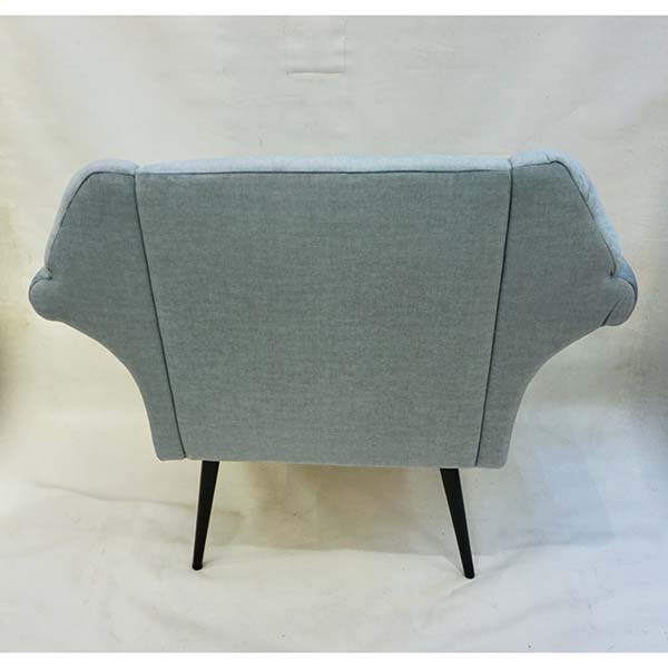 Cosulich Interiors Italian Mid-Century Modern Style Pair of Aquamarine Armchairs