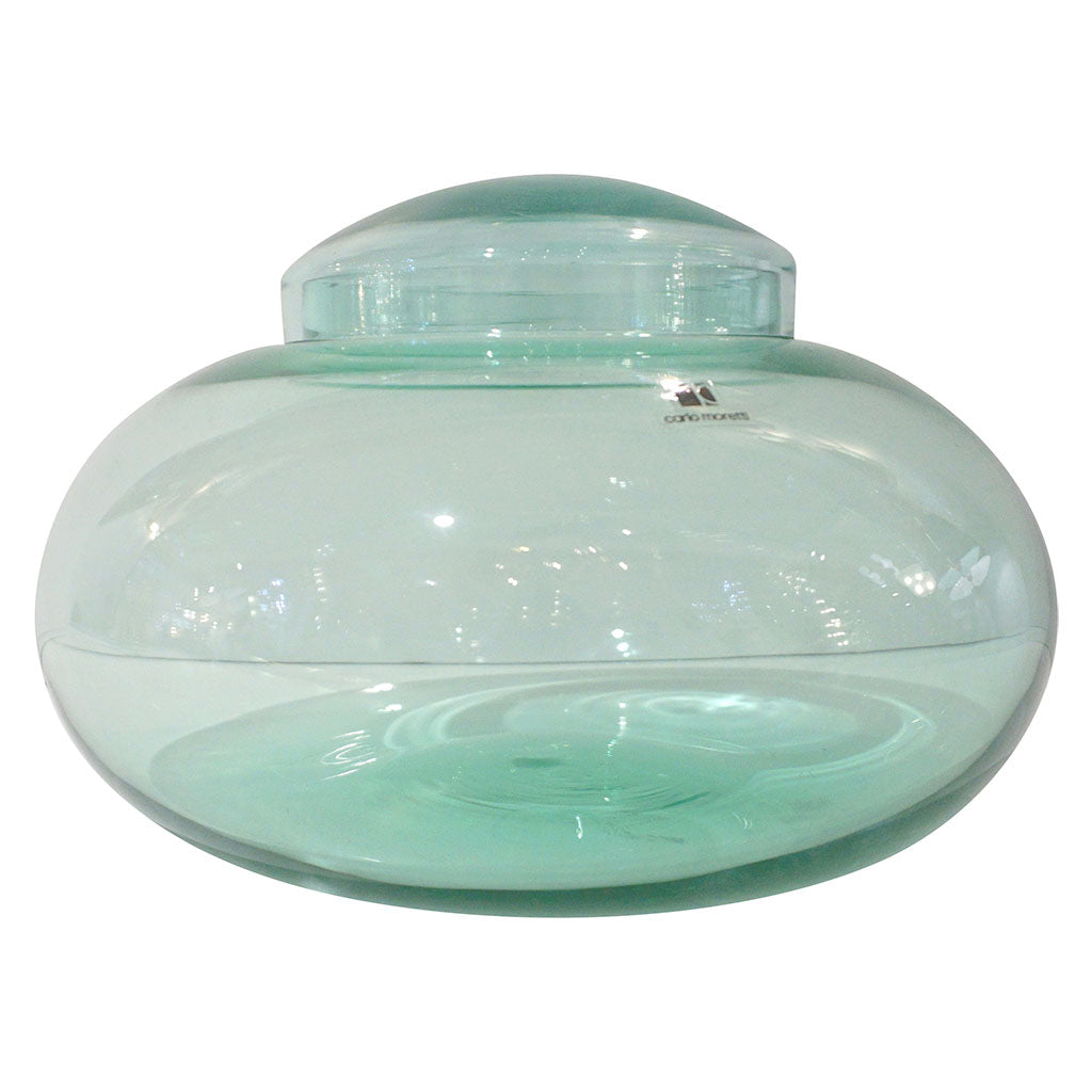 Vintage Large Glass Bowl with Lid