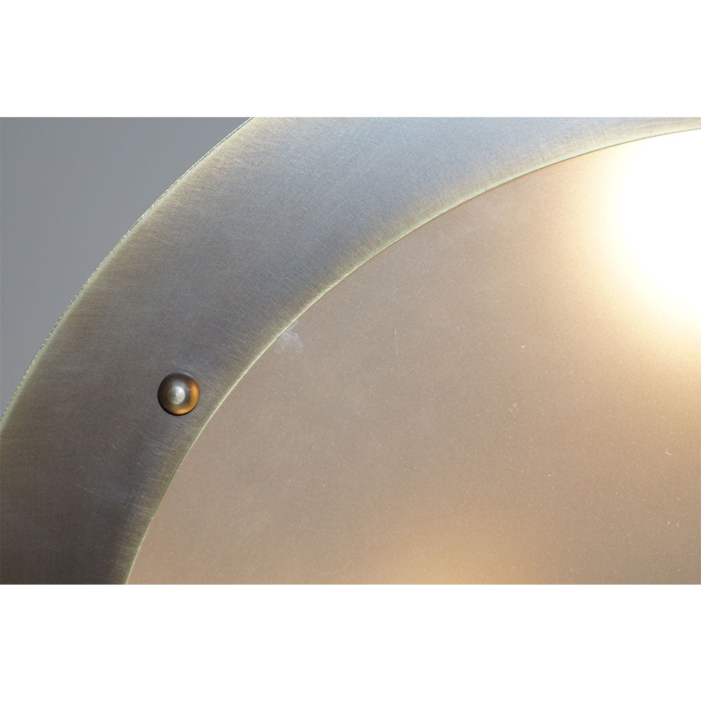 Italian Antique Bronze Finish Crystal Murano Glass Flush mount / Drum Chandelier