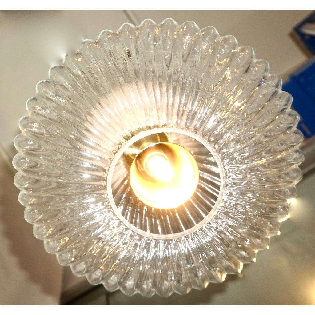 Contemporary Bespoke Italian Crystal Pink Gold Cream Murano Glass Pendant Light