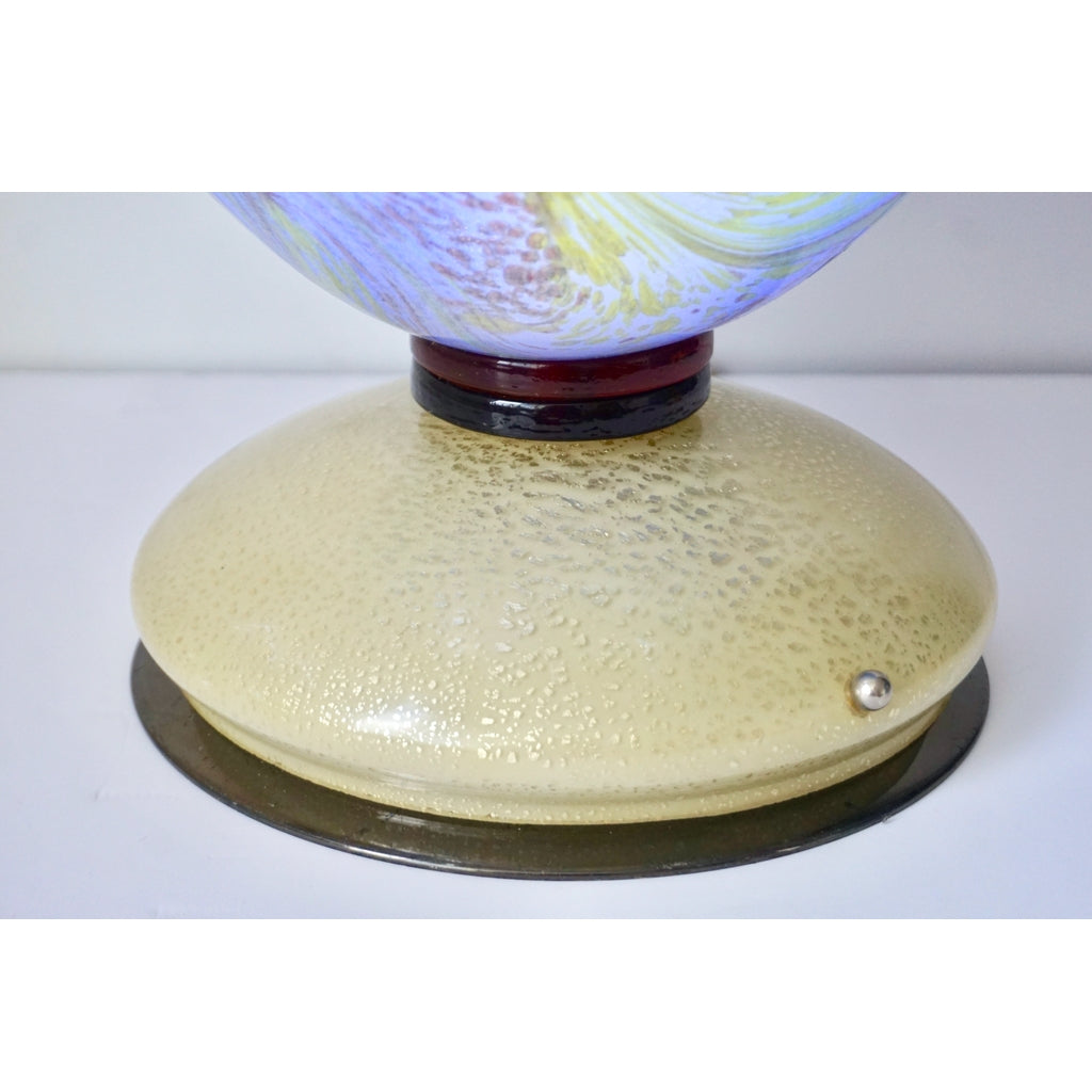 Rare Vintage Colored Murano Glass Lamp