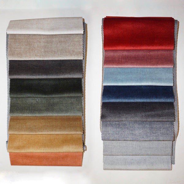 Italian Custom Pair of Modern Camel Cream Velvet Armchairs