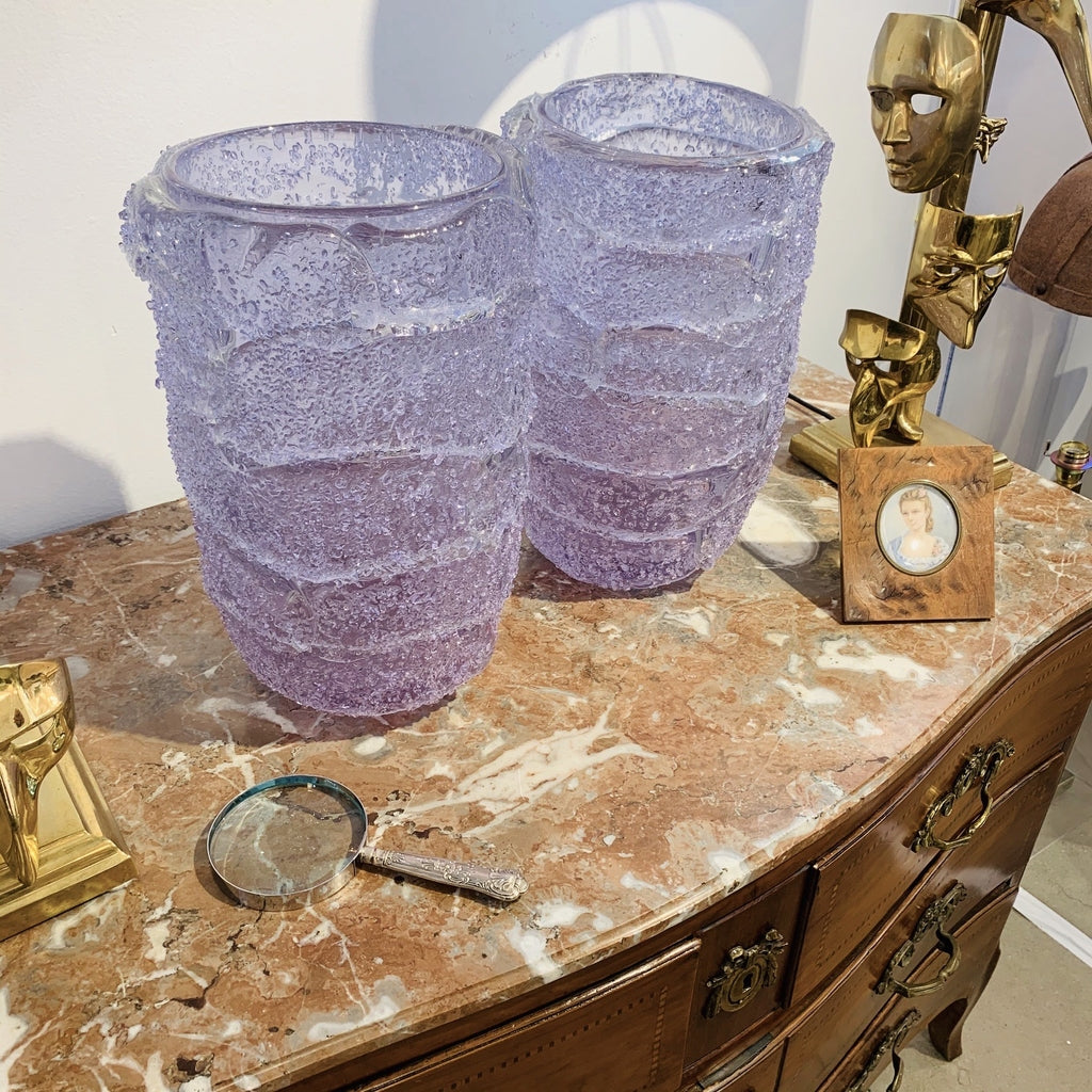 English Art Nouveau Sheffield Sterling Silver Mounted Large Magnifying Glass