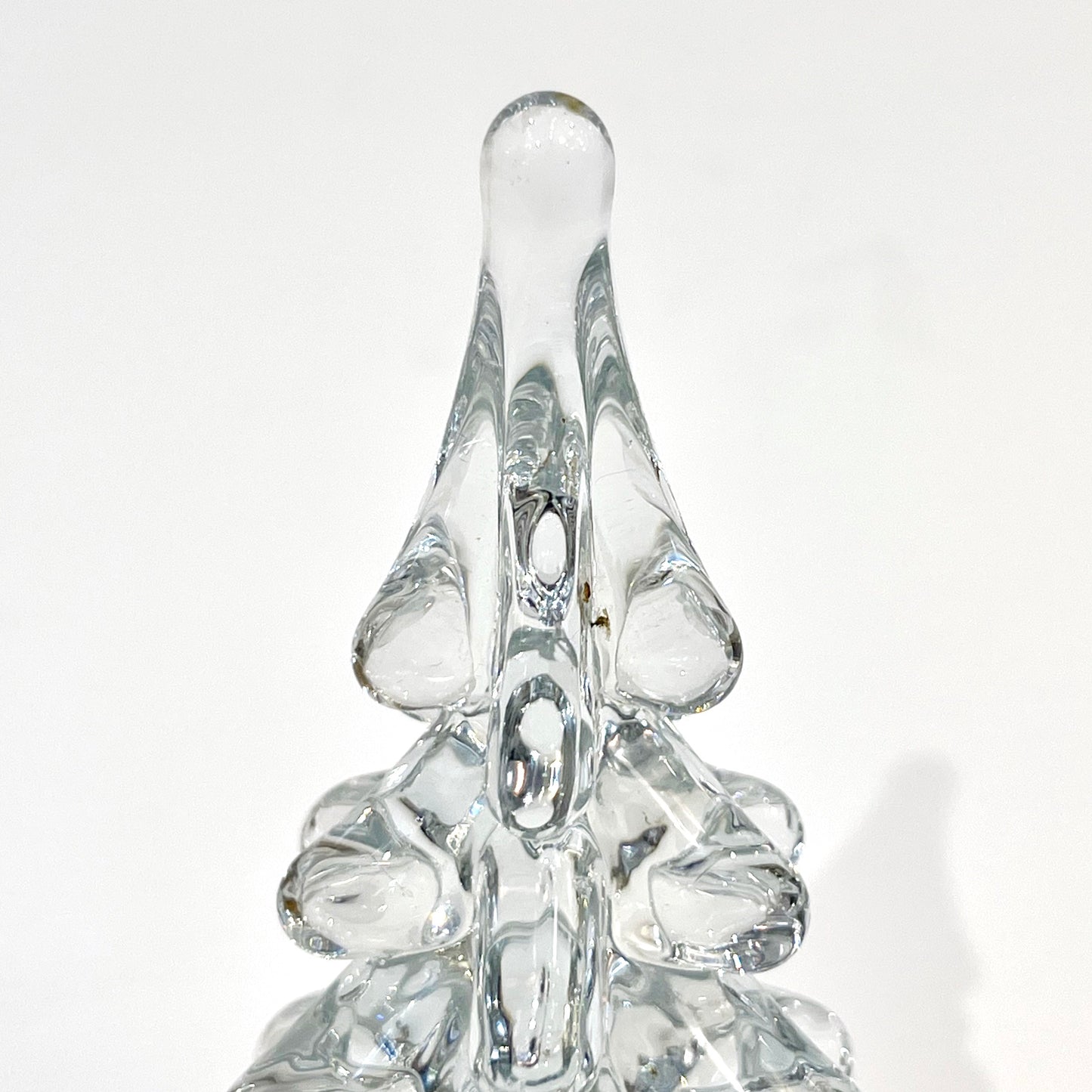 Late 1970s Sweden Vintage FM Ronneby Crystal Glass Tree Modernist Sculpture