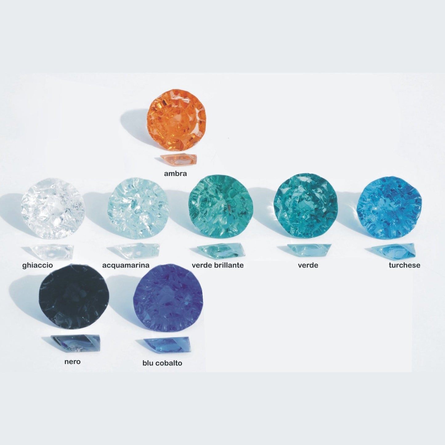 Contemporary Italian Post-Modern Amber Gold Glass Oval Silver Flush/Chandelier