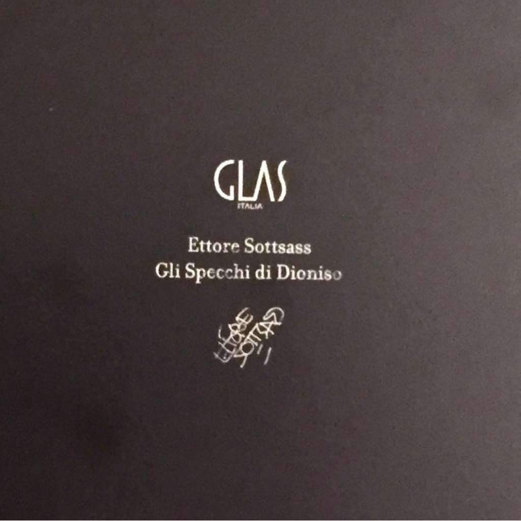 Ettore Sottsass 2007 Geometric Prism Black White Orange Mirror for Glas Italia - Cosulich Interiors & Antiques