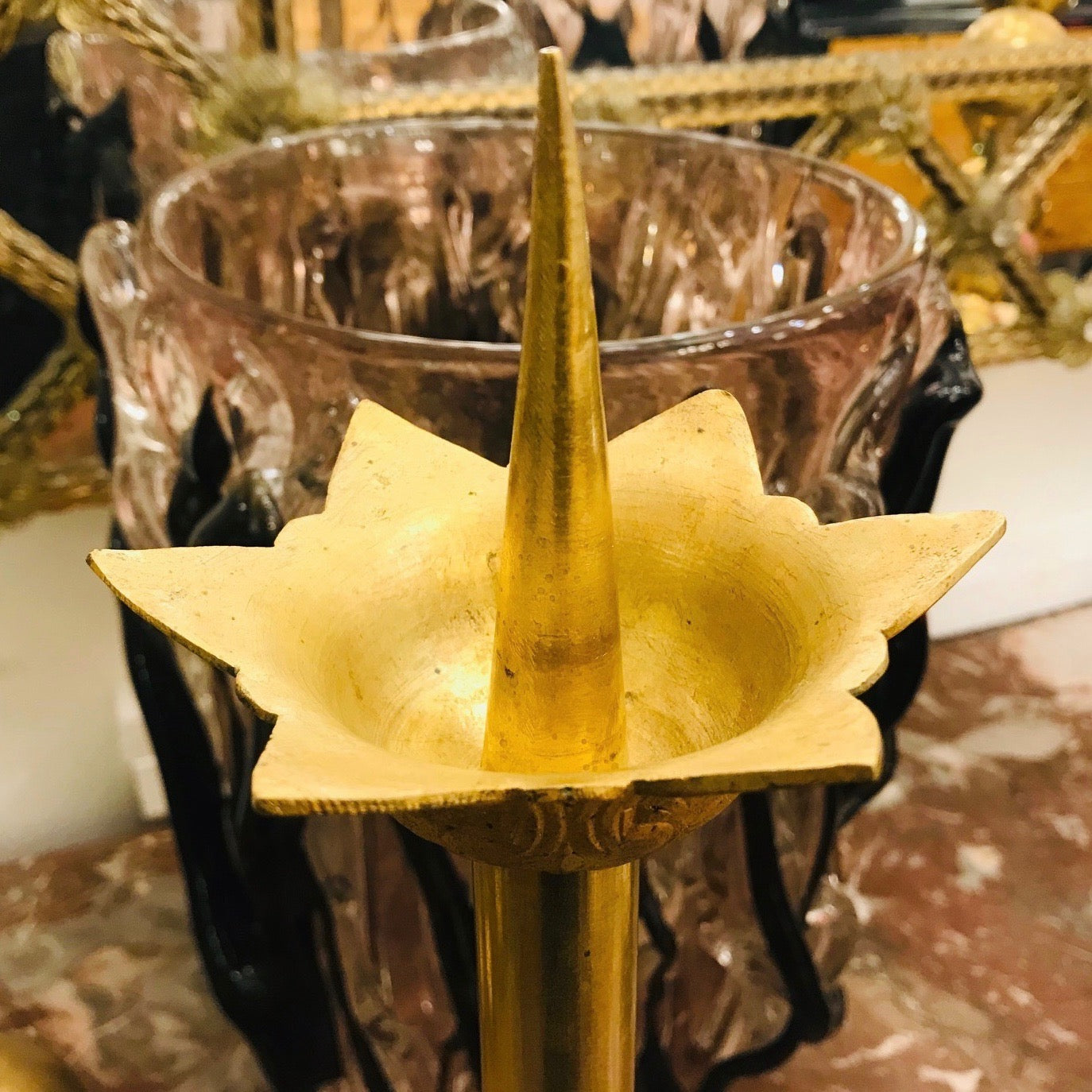 1880s French Baroque Revival Pair of Gilt Bronze Ormolu Candle Holders