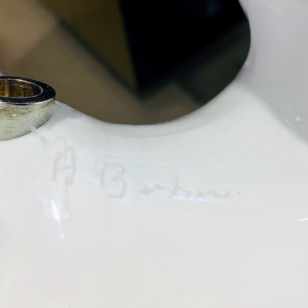 Alfredo Barbini Italian Modernist White Yellow Murano Art Glass Cat Sculpture