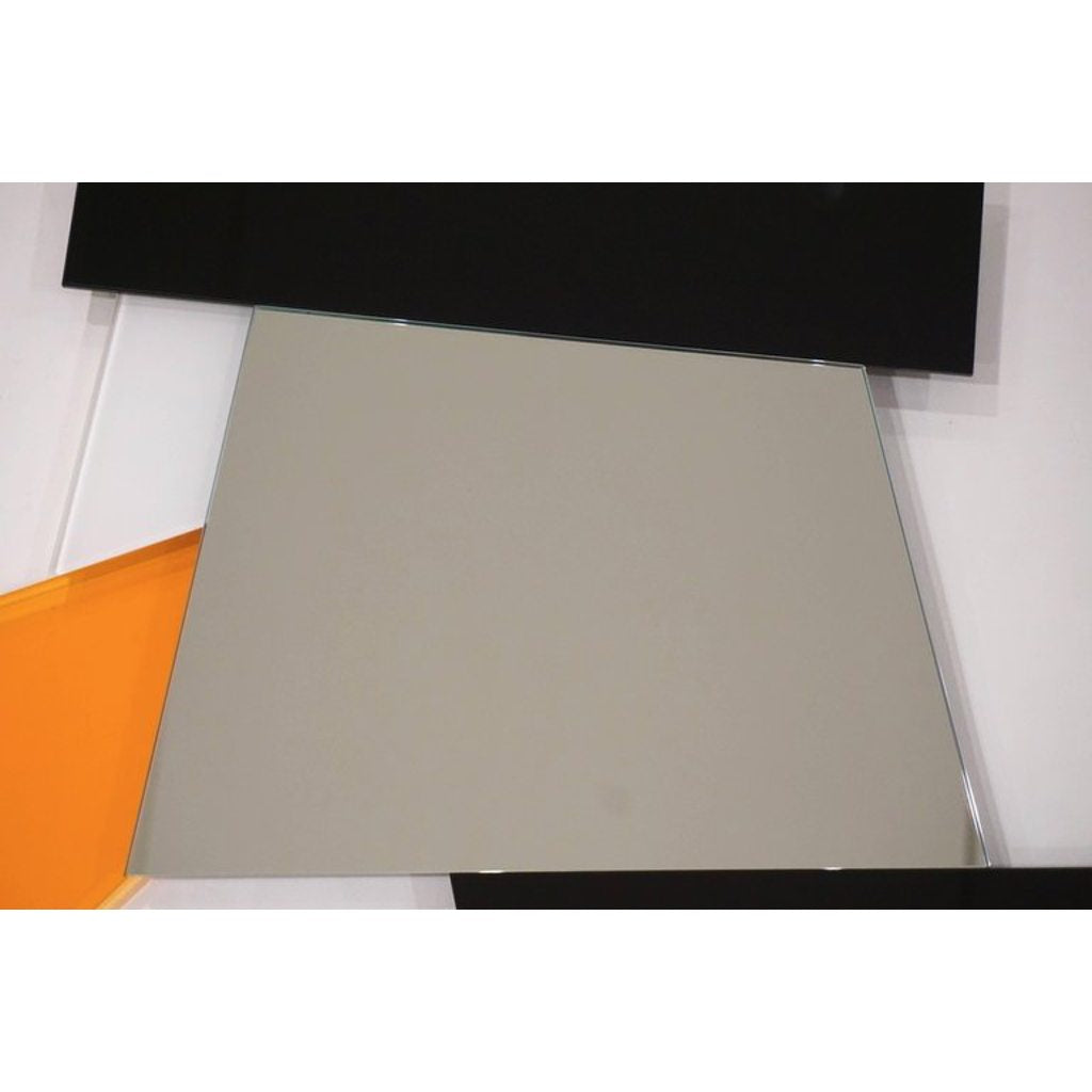 Ettore Sottsass 2007 Geometric Prism Black White Orange Mirror for Glas Italia - Cosulich Interiors & Antiques