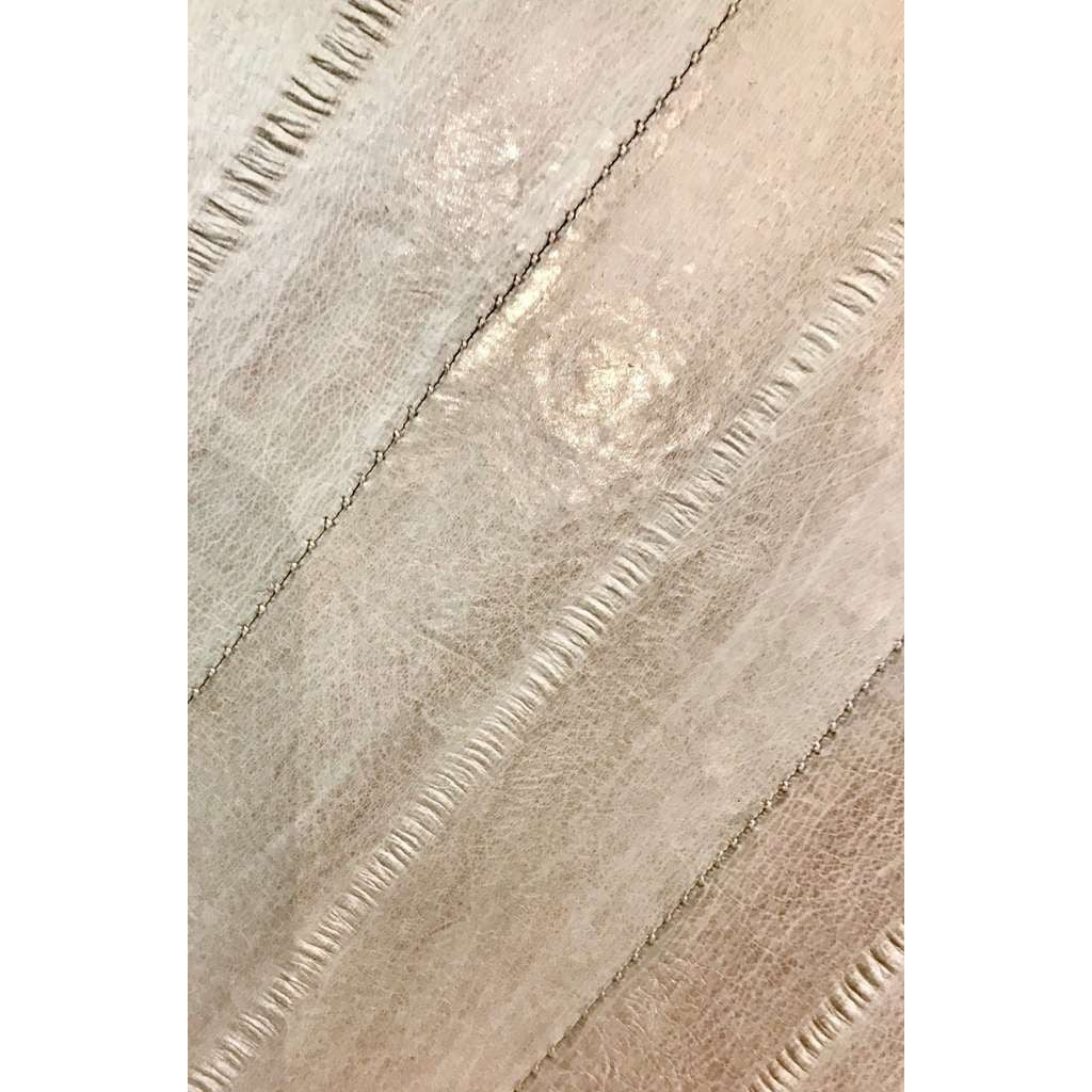 Contemporary Italian Square/Diamond Mirror in Black and Gray White Leather - Cosulich Interiors & Antiques