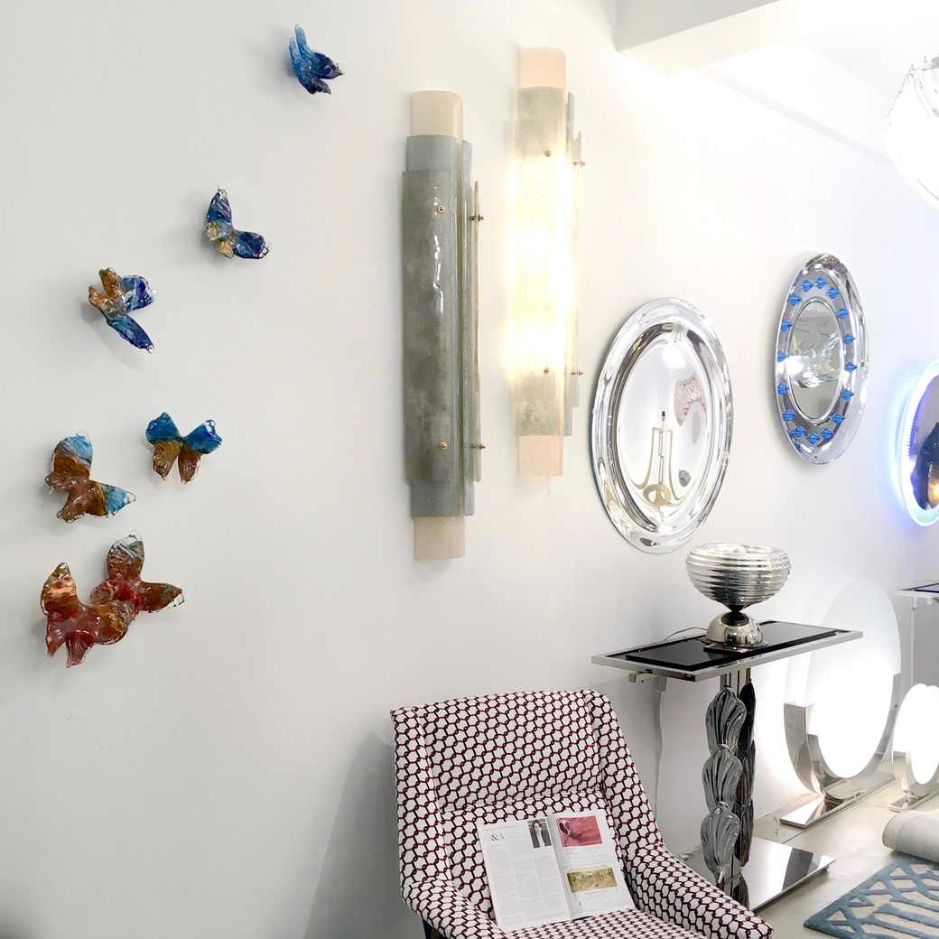 Release - Flight of Butterflies Contemporary Blown Glass Modern Art Sculpture - Cosulich Interiors & Antiques