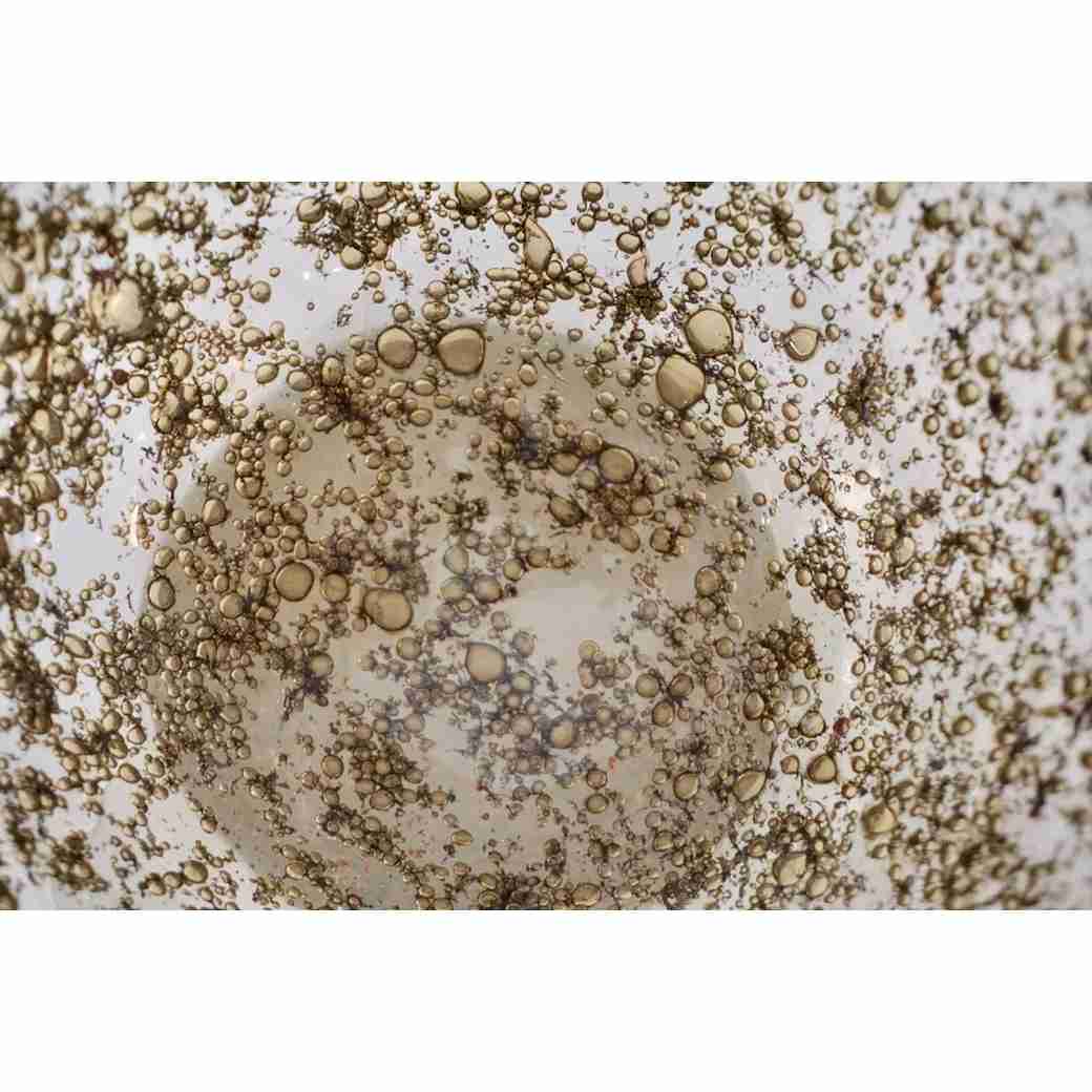 Alberto Dona Italian Pair of Bronze Color Murano Glass Vases with Red Dots - Cosulich Interiors & Antiques