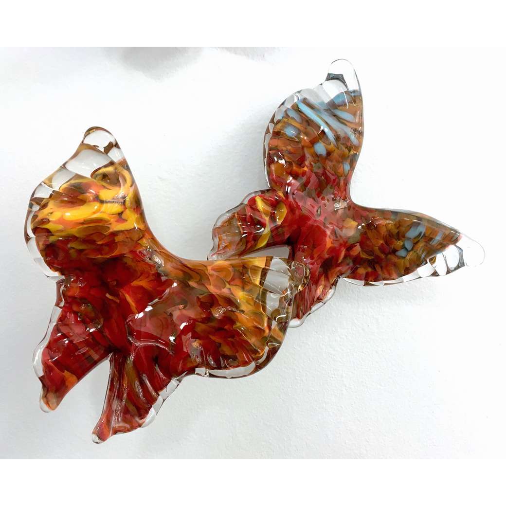 Release - Flight of Butterflies Contemporary Blown Glass Modern Art Sculpture - Cosulich Interiors & Antiques