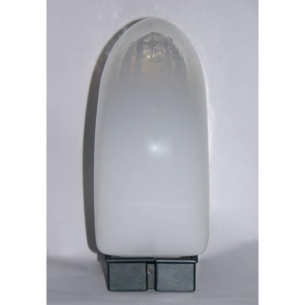 Roberto Pamio for Leucos 1970s Italian Pair of Black and White Glass Lamps - Cosulich Interiors & Antiques