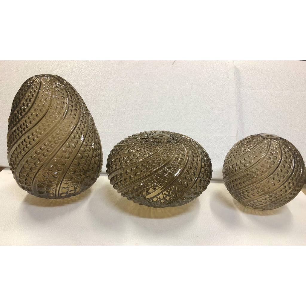 Bespoke Italian Horizontal Oval Black and Pink Murano Glass Brass Pendant Light