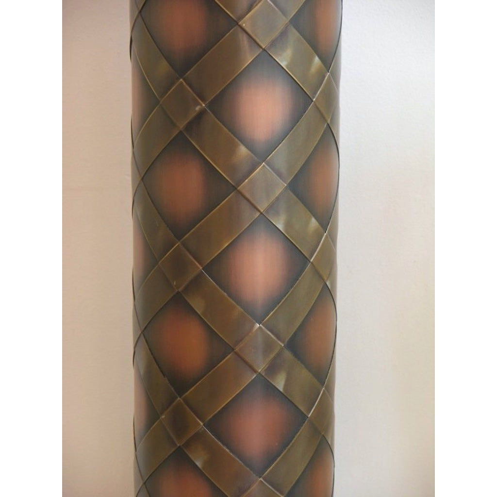 1950s Very Attractive Vintage Pair of Copper and Brass Table Lamps
