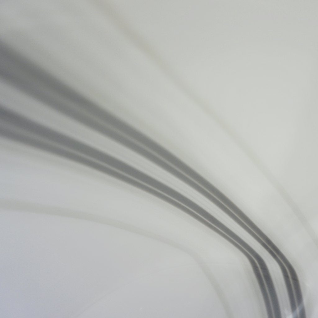 Vintage 1970s Italian Large White Table Lamp with Black Murrine Attributed to Vistosi