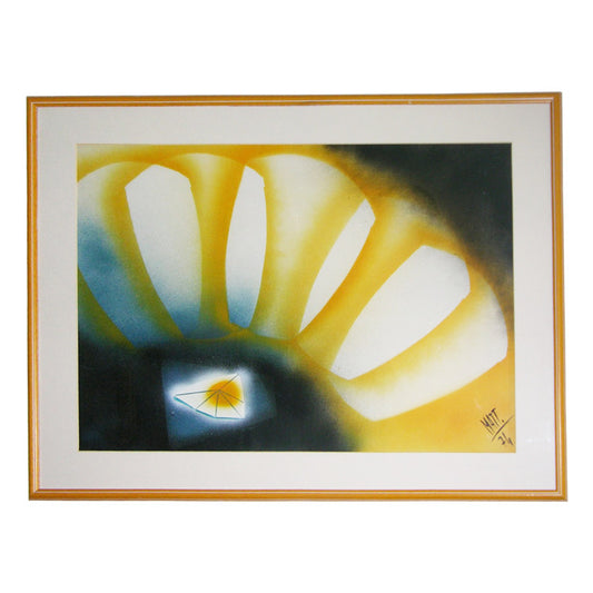 Vintage Abstract Painting by Luciano Mattioli - Cosulich Interiors & Antiques