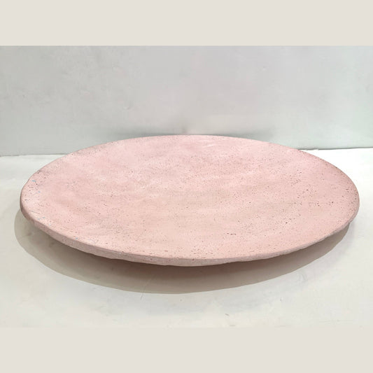 Bespoke Customizable Italian Light Pink Recycled Resin Bowl Centerpiece/Wall Art